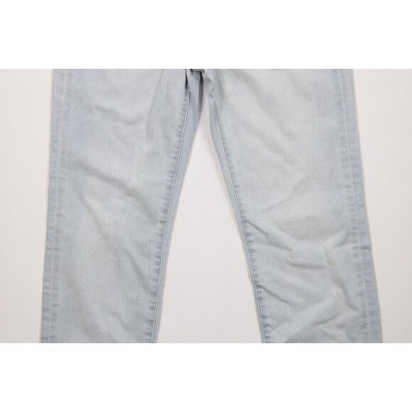 Express Womens 6 Distressed Marketing Sample Stretch Skinny Leg Denim Jeans Blue - Picture 3 of 14